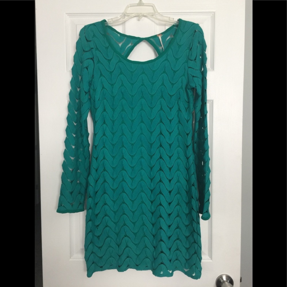 Free People Long Sleeve Fitted Dress